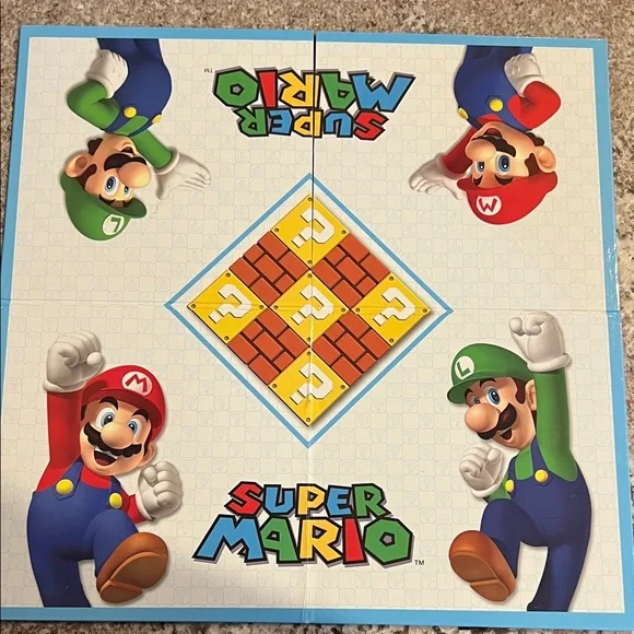 Super Mario Checkers & Tic Tac Toe Game Set - Picture 2 of 6